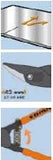 Edma 012255 - Figure Hole Forged Shears - 250 mm - Right Cut