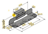 KLING Standing Seam Sliding Clips PLUS, Rib height 25mm with a sliding range of 55 mm, Box @ 500