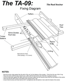 Roof Anchor TA09 - Tile/Slate/Shingle Roof Anchor