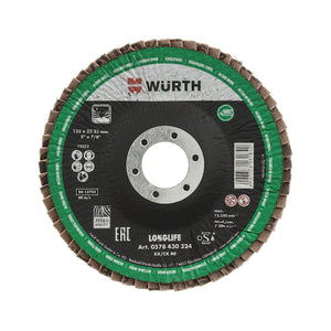 Wurth Longlife Segmented Grinding Disc for Stainless Steel, domed BR22.23-G40-D125mm